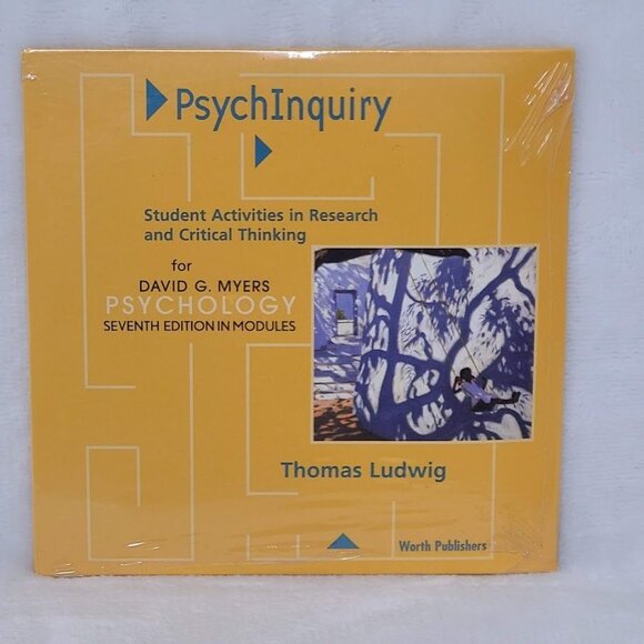 Psychinquiry  CD-Rom David G Myers Psychology  Thomas Ludwig Seventh Ed. Sealed - Picture 3 of 4